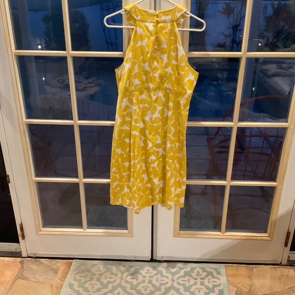 INC International Concepts Pearl Embellished Yellow/Gold Dress - Picture 7 of 12